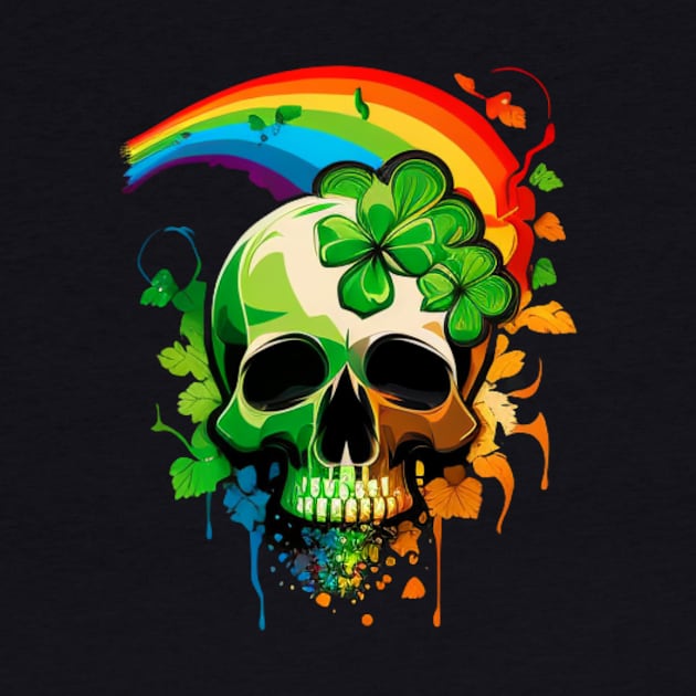 Rainbow skull by Crazy skull